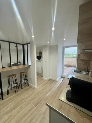 Cuisine ou kitchenette dans l'établissement Coconing