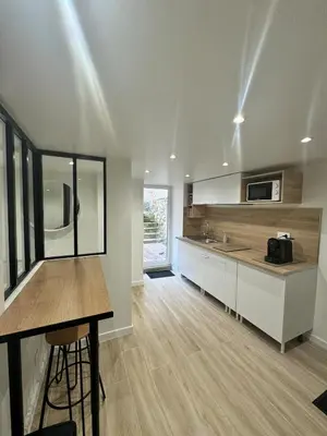 Cuisine ou kitchenette dans l'établissement Coconing