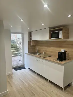 Cuisine ou kitchenette dans l'établissement Coconing