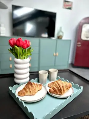 Cuisine ou kitchenette dans l'établissement VESLE Studio lumineux en hyper centre de Reims