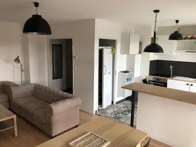 Cuisine ou kitchenette dans l'établissement Appartement Venise 2 chambres