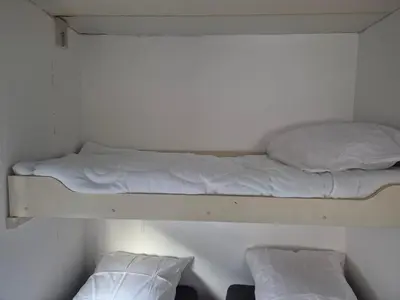 Un ou plusieurs lits dans un hébergement de l'établissement Mobil-Home N 17