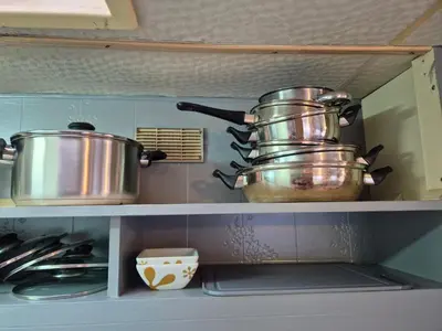 Cuisine ou kitchenette dans l'établissement Mobil-Home N 17