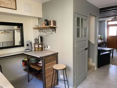 Cuisine ou kitchenette dans l'établissement Anno1788