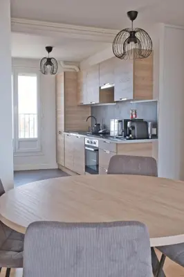 Cuisine ou kitchenette dans l'établissement Le Vaillant - Rooftop