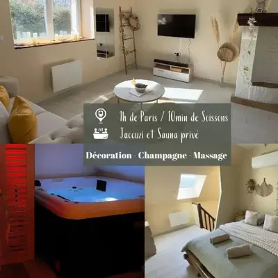 Bulle romantique privé avec Jaccuzi et Sauna
