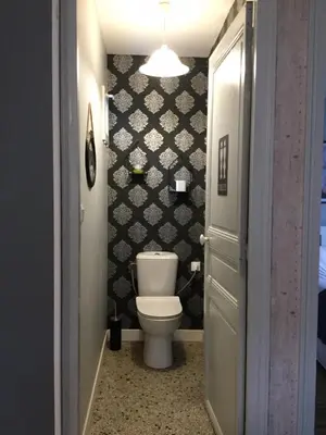 Salle de bains dans l'établissement Résidence Molière M4