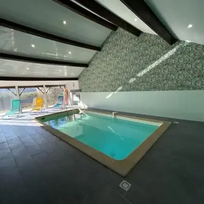 Villa 21 couchages avec piscine interieure chauffée