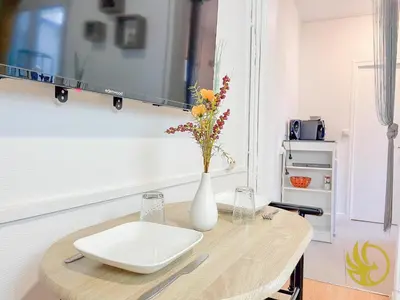 Cuisine ou kitchenette dans l'établissement Le Spacieux, Gare et Centre, Idéal Pro