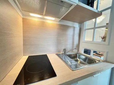Cuisine ou kitchenette dans l'établissement Libergier superbe T2 à côté de la cathédrale
