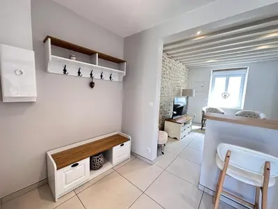 Un ou plusieurs lits dans un hébergement de l'établissement Au clos de jean un havre de paix avec 3 chambres