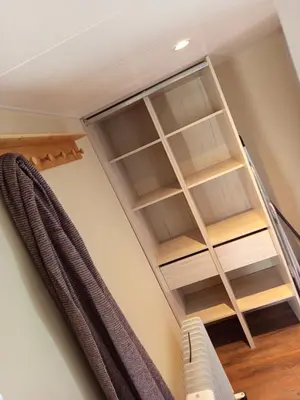 Un ou plusieurs lits superposés dans un hébergement de l'établissement Mobil-home rénové tout confort, terrasse couverte, climatisation, arrivée autonome