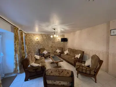 Coin salon dans l'établissement Sensation, maison 3 chambres pour 9 personnes