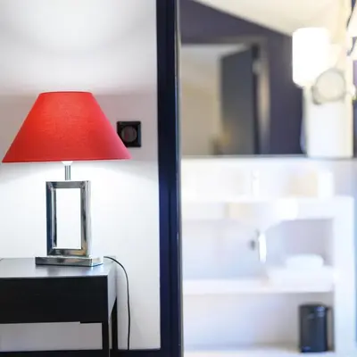Un ou plusieurs lits dans un hébergement de l'établissement Les Suites BB, Champagne Besserat de Bellefon