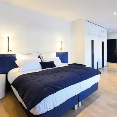 Un ou plusieurs lits dans un hébergement de l'établissement Les Suites BB, Champagne Besserat de Bellefon