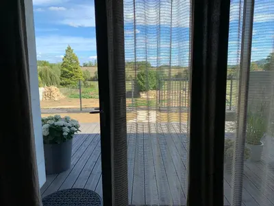 Balcon ou terrasse dans l'établissement Le mirondel