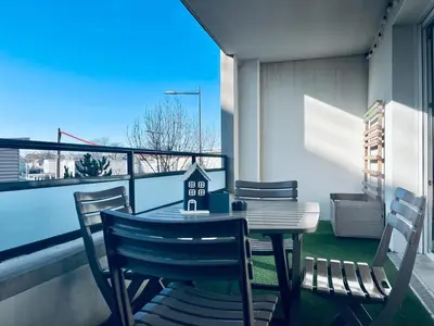Balcon ou terrasse dans l'établissement charbonnier 6 personnes avec terrasse et parking