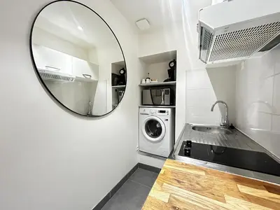 Cuisine ou kitchenette dans l'établissement Duruy G studio proche piscine et patinoire