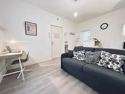 Coin salon dans l'établissement Duruy D studio confort proche piscine et patinoire