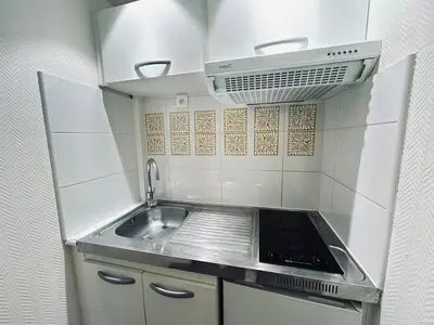 Cuisine ou kitchenette dans l'établissement Duruy D studio confort proche piscine et patinoire