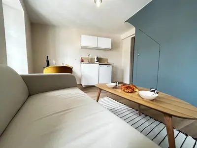 Cuisine ou kitchenette dans l'établissement E5 Reton T2 chic et confortable au coeur d Epernay