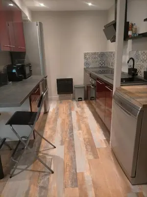 Cuisine ou kitchenette dans l'établissement S Bourgeois 2 Charmant T3 tout équipé au centre