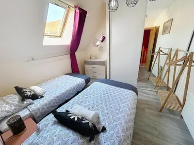 Un ou plusieurs lits dans un hébergement de l'établissement La Maison des Hirondelles