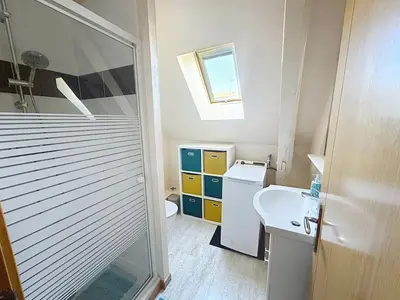 Salle de bains dans l'établissement La Maison des Hirondelles