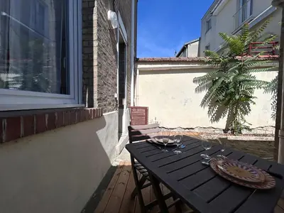 Balcon ou terrasse dans l'établissement Chamonix magnifique duplex avec terrasse au centre