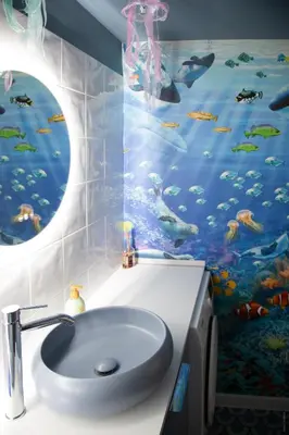 Salle de bains dans l'établissement L'enchantée, 6 people, 15 min Disneyland Paris, BBQ
