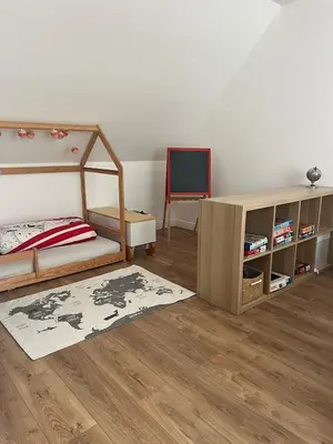 Un ou plusieurs lits dans un hébergement de l'établissement Villa Marine, Jacuzzi, 25' Disneyland