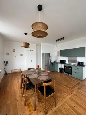 Cuisine ou kitchenette dans l'établissement Côté Aisne - vue imprenable