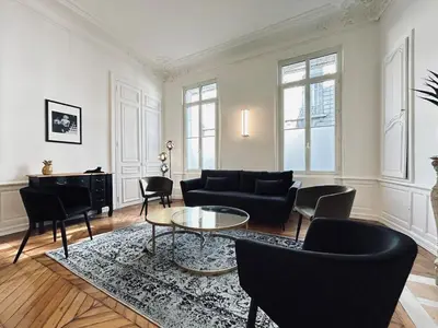 Coin salon dans l'établissement 3 Lenoir Grand T3 luxueux au centre-ville 4 pers