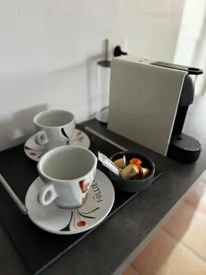Plateau bouilloire dans l'établissement La maison de Vouziers