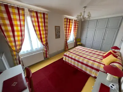 Un ou plusieurs lits dans un hébergement de l'établissement L'Auberge du Château