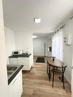 Cuisine ou kitchenette dans l'établissement Le clos du 4