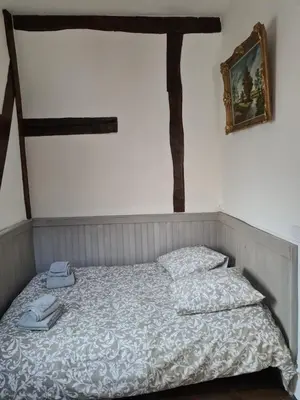 Un ou plusieurs lits dans un hébergement de l'établissement Maison espagnole du XVIème siècle
