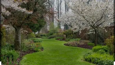 Jardin de l'établissement Belle maison conviviale