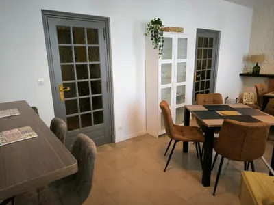 Coin salon dans l'établissement Gîte Champagne Philippe Moutardier - Chambre Raisin