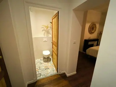 Un ou plusieurs lits dans un hébergement de l'établissement Gîte Champagne Philippe Moutardier - Chambre Hotte