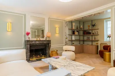 Coin salon dans l'établissement Le Domaine by A&G - Vendrest