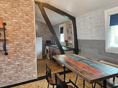 Plan de l'établissement T2 style industriel tout confort