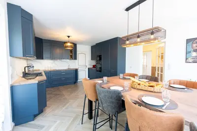 Cuisine ou kitchenette dans l'établissement Résidence Saint-Vincent Elegance et Comfort