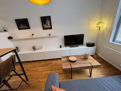 Télévision ou salle de divertissement dans l'établissement Le Saint André Hyper centre ville