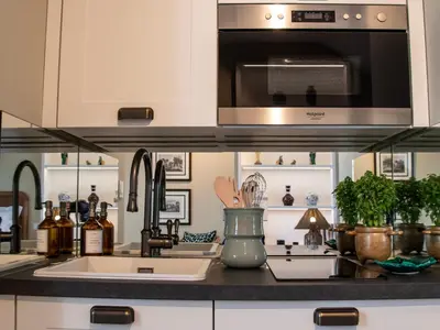 Cuisine ou kitchenette dans l'établissement Le Perroquet qui Bulle - Reims Centre