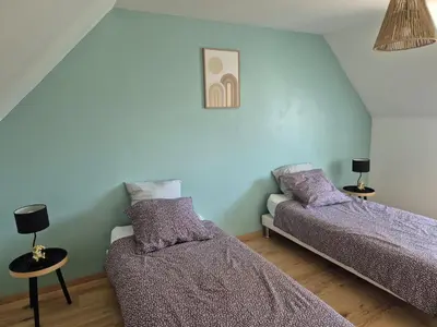 Un ou plusieurs lits dans un hébergement de l'établissement Maison de Claire