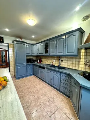 Cuisine ou kitchenette dans l'établissement Maison familiale Vintage à Meaux