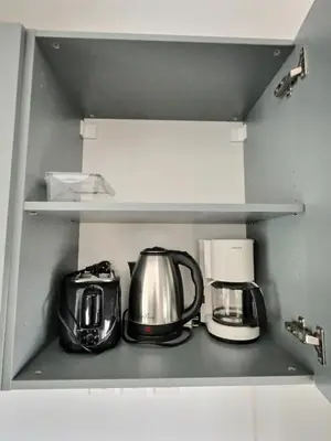 Cuisine ou kitchenette dans l'établissement Appartement Cosy et Lumineux à Pommeuse - Proche Gare & studio de production idéal Couple et Professionelles