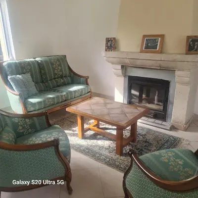 Coin salon dans l'établissement Maison typique picarde