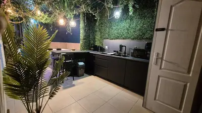 Cuisine ou kitchenette dans l'établissement Botanica - Private Spa